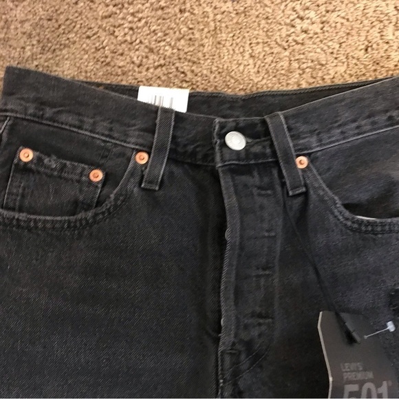 NWT Womens Levi’s Skinny High Rise 501 Black Jeans - Picture 3 of 7